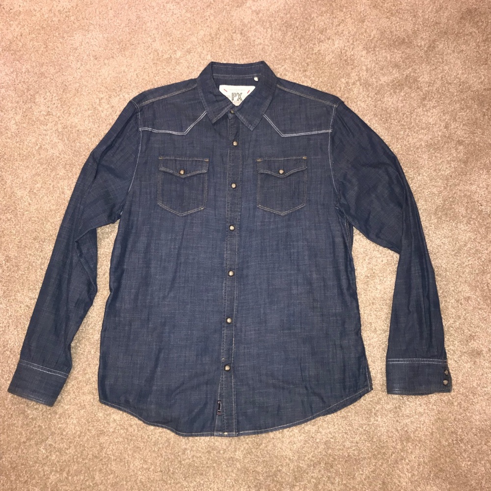 Men’s PX Clothing Indigo Anthony Shirt